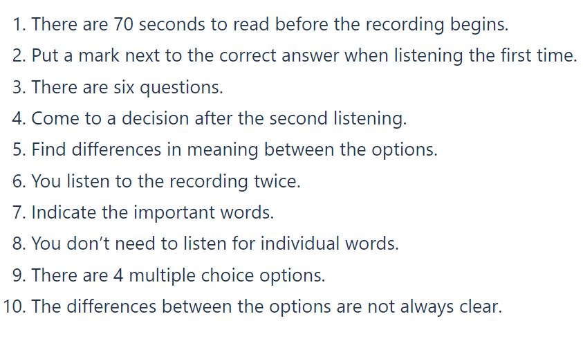 CAE Reading part 8 exercise based on CAE Listening part 3 - questions - 1