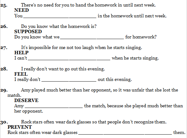 Exercises FCE 5 Powerful Exercises For B2 First Exam