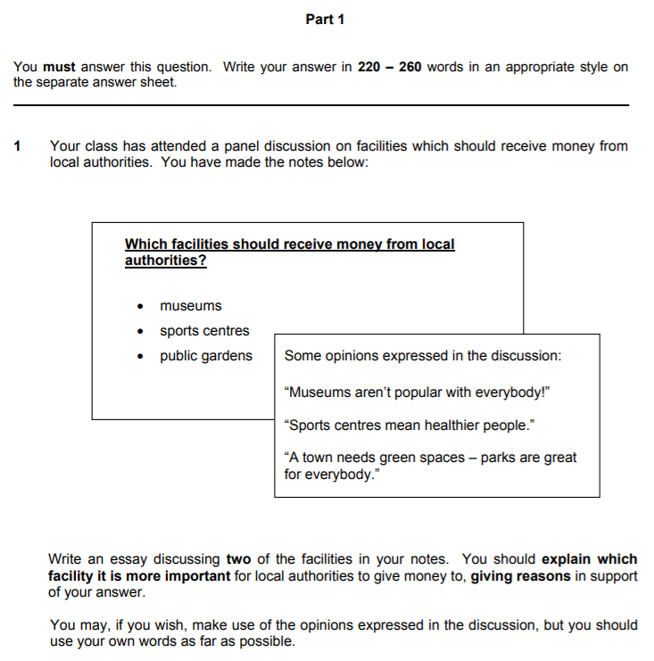 essay writing questions pdf