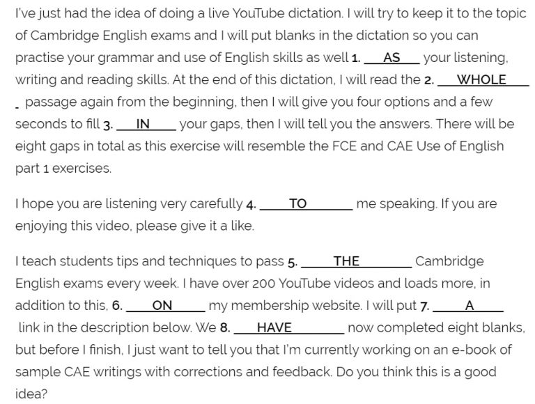 Cae Use Of English Part 1 3 Steps To Passing The C1 Advanced Exam 1188